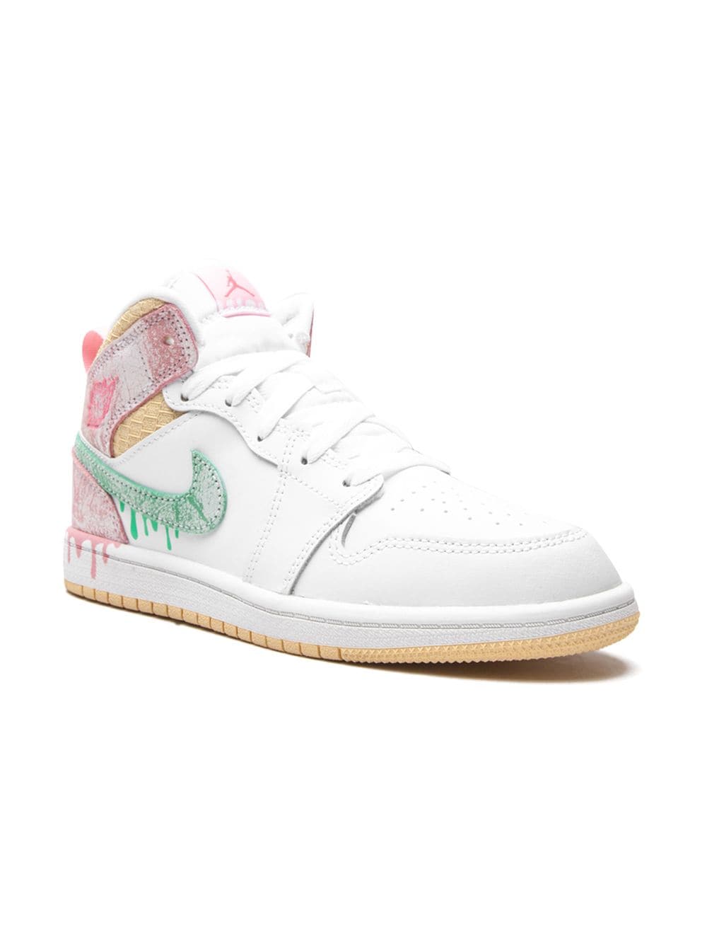 Jordan Kids Jordan 1 Mid SE "Ice Cream" sneakers - White von Jordan Kids