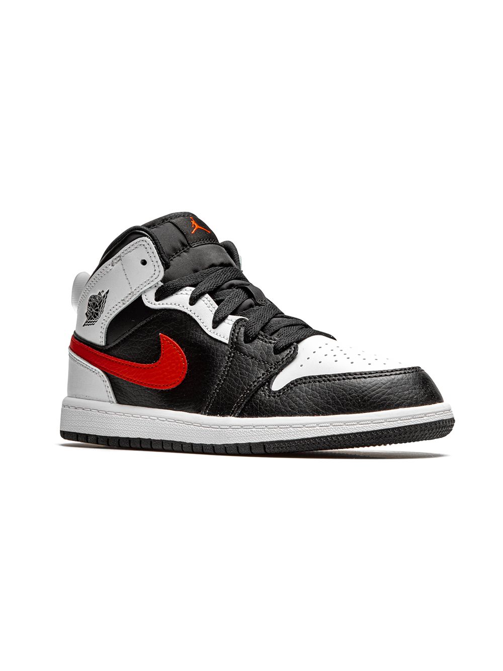 Jordan Kids Air Jordan 1 Mid "Chile Red" sneakers - Black von Jordan Kids