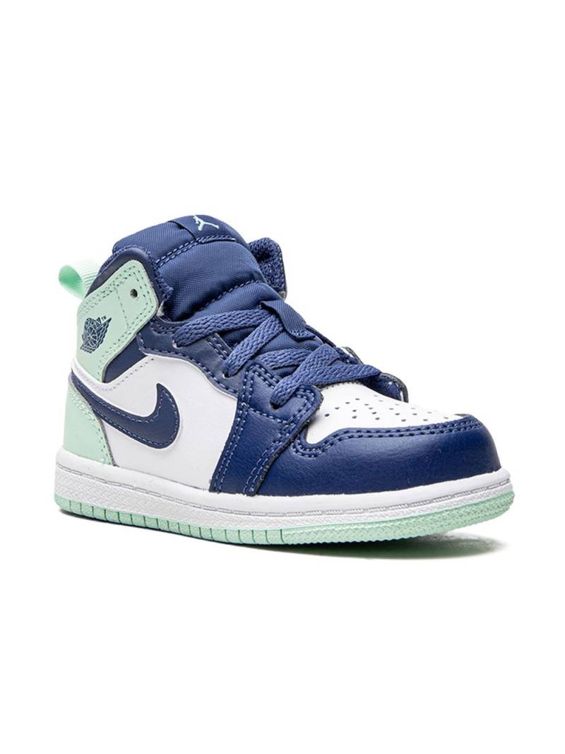 Jordan Kids Jordan 1 Mid "Mystic Navy" sneakers - White von Jordan Kids