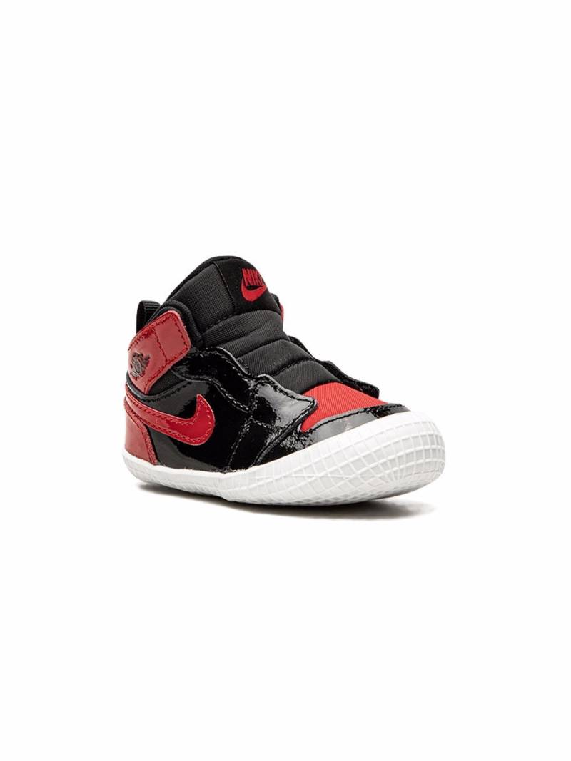 Jordan Kids Jordan 1 "Patent Bred" sneaker booties - Black von Jordan Kids