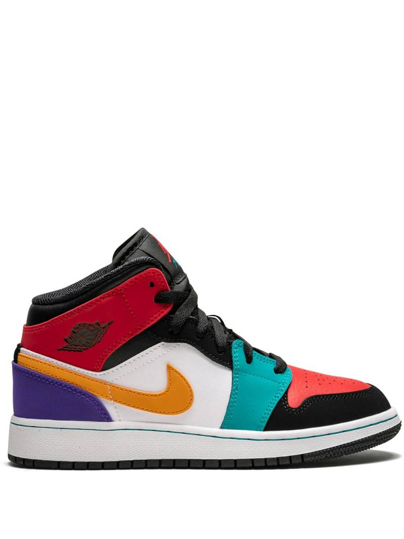 Jordan Kids Air Jordan 1 Mid "Multicolor" sneakers - Black von Jordan Kids