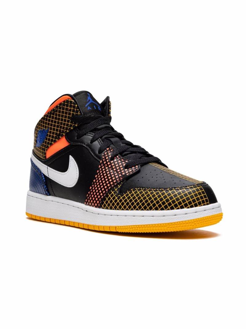 Jordan Kids Air Jordan 1 Mid MMD "Multi-Color" sneakers - Black von Jordan Kids