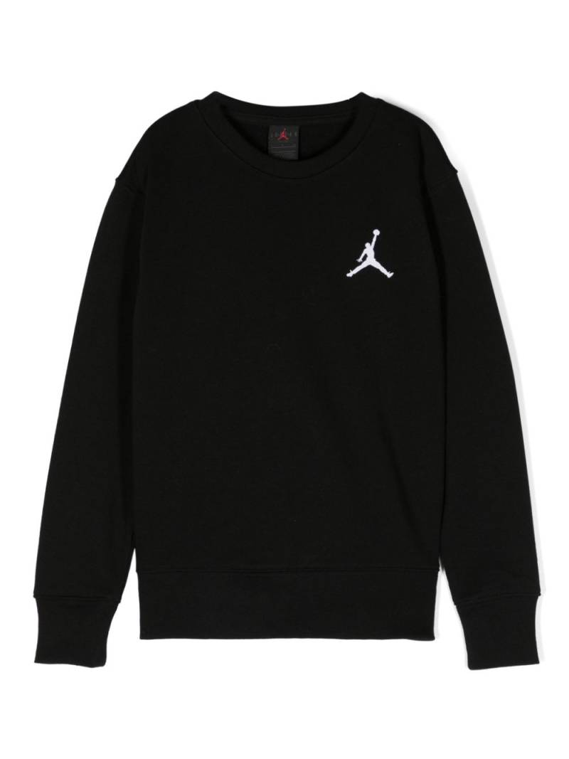 Jordan Kids logo-embroidered jersey sweatshirt - Black von Jordan Kids