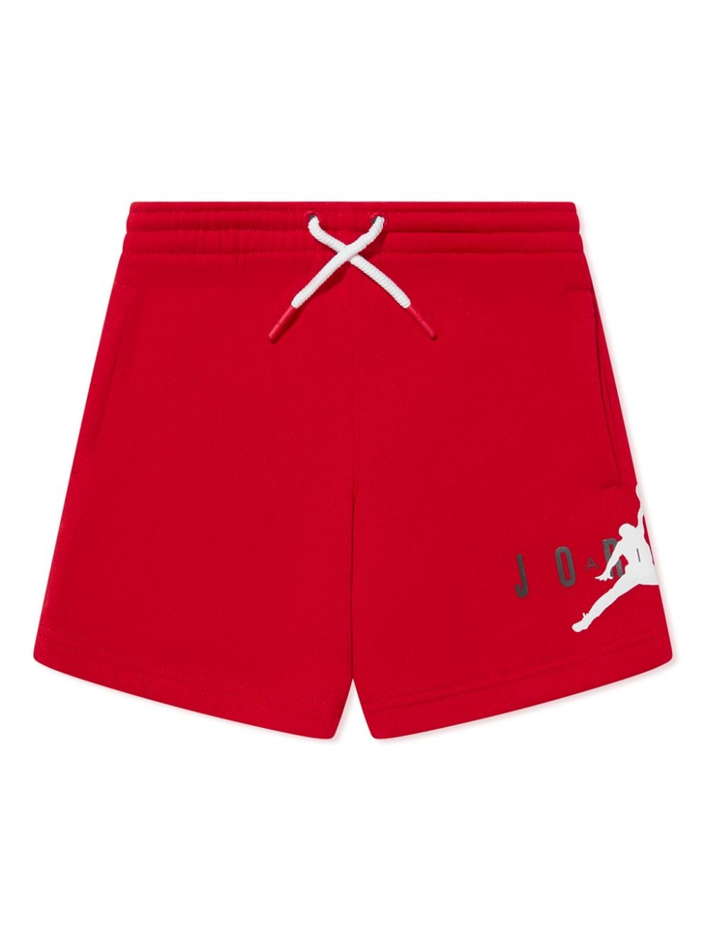 Jordan Kids logo-print drawstring shorts - Red von Jordan Kids