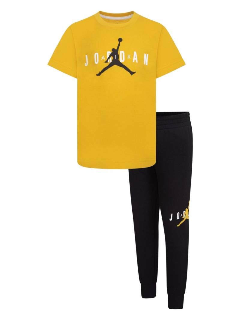 Jordan Kids logo-print tracksuit set - Yellow von Jordan Kids