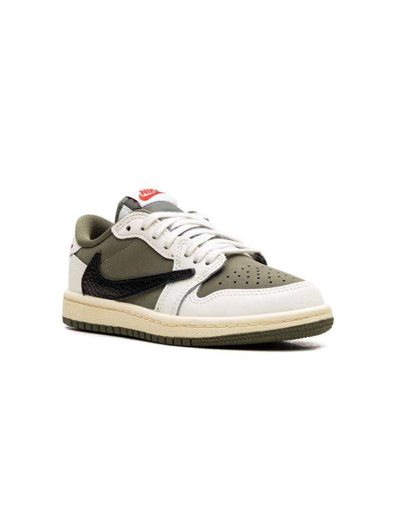 Jordan Kids x Travis Scott Air Jordan 1 Retro Low OG SP "Medium Olive" sneakers - Green von Jordan Kids