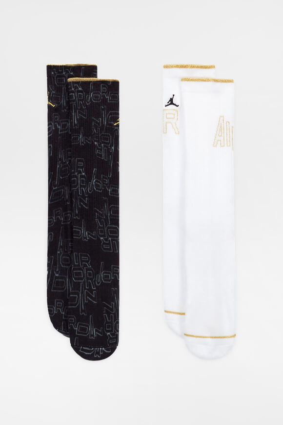 Jordan Air Doppelpack Socken | Black + White | Jungen | EU27-35 Jordan Air Doppelpack Socken | Black + White | Jungen | EU27-35 von Jordan