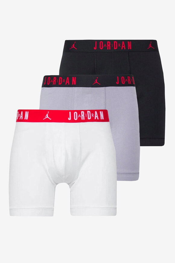 Jordan Air Dreierpack Boxershorts | White + Grey + Black | Herren  | L von Jordan