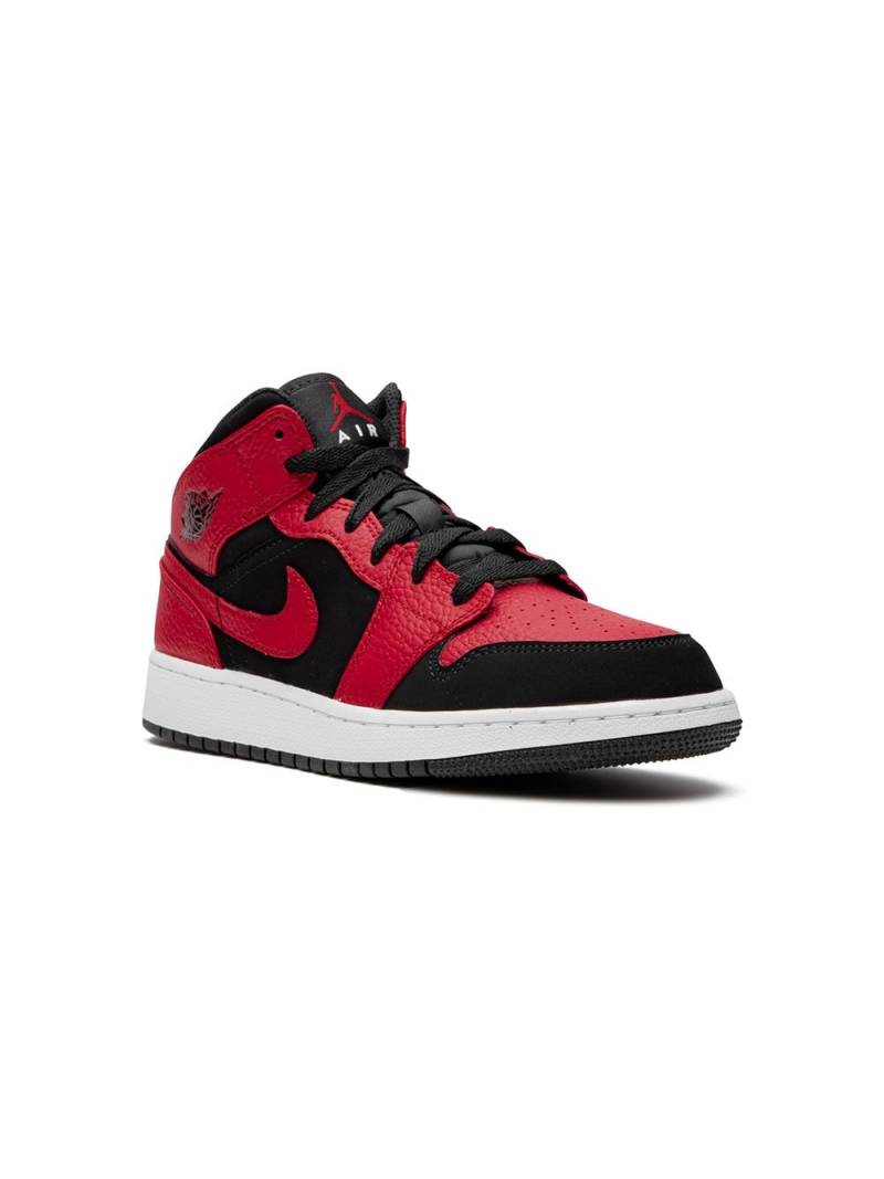 Jordan Kids Air Jordan 1 Mid "Reverse Bred" sneakers - Black von Jordan Kids