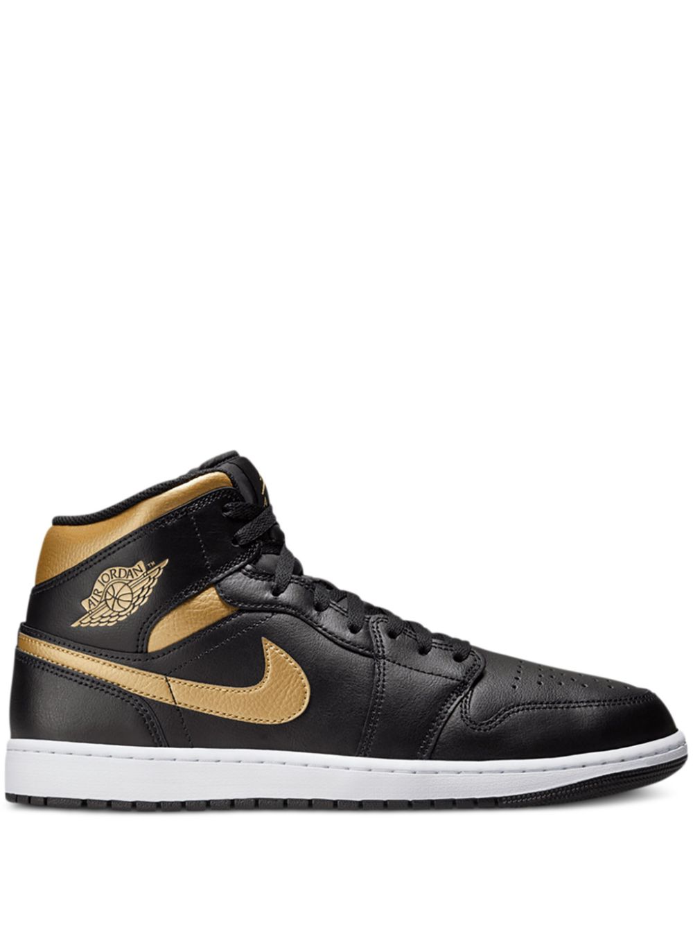 Jordan Air Jordan 1 Mid "Black/White/Metallic Gold" sneakers von Jordan