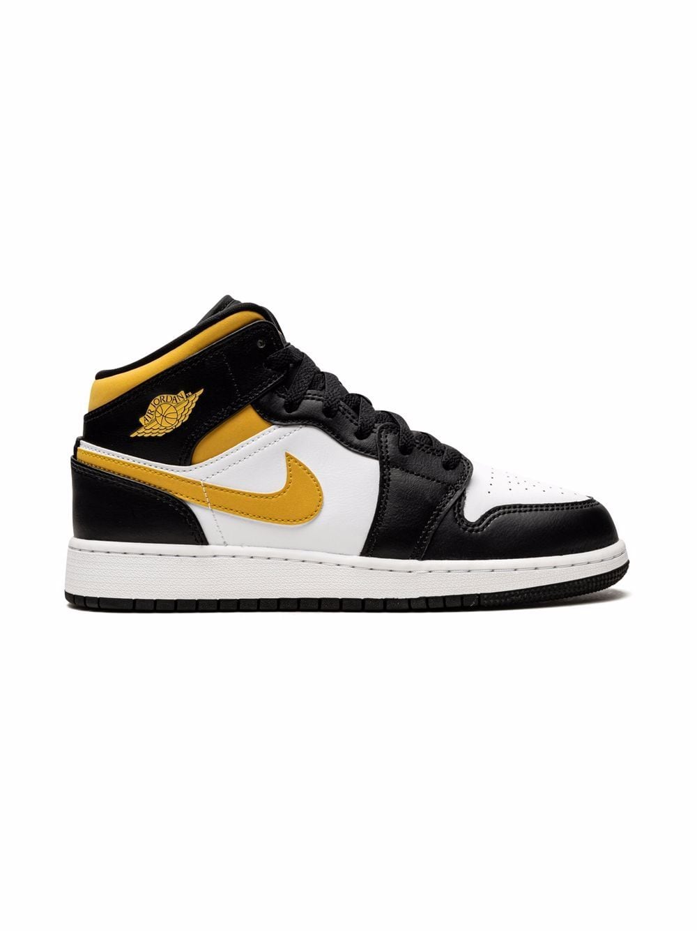 Jordan Kids Air Jordan 1 Mid "Pollen/Black/White" sneakers von Jordan Kids