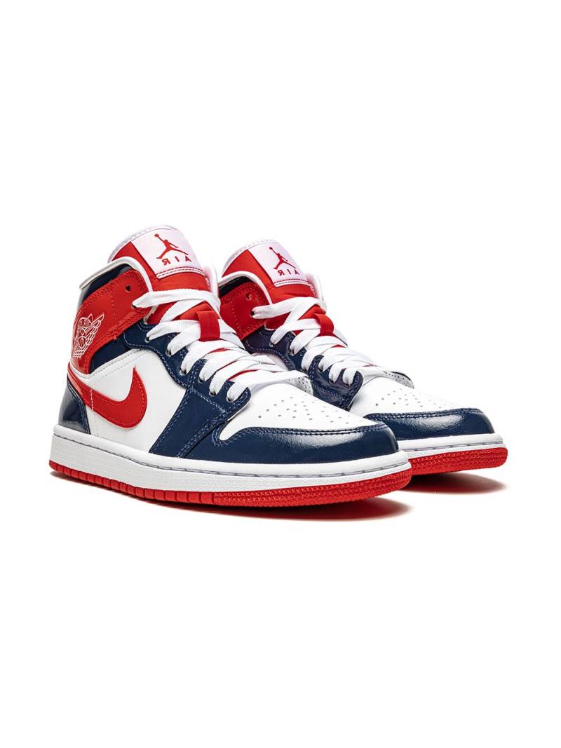 Jordan Air Jordan 1 Mid "Patent Leather Navy/White/Red" sneakers von Jordan