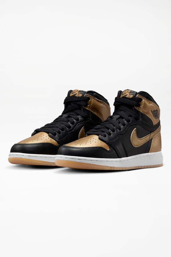 Jordan Air Jordan 1 Retro OG Sneaker | Black + Metallic Gold | Jungen  | EU36.5 von Jordan