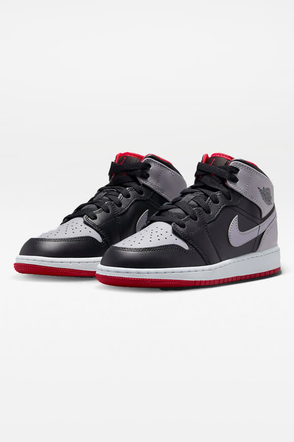 Jordan Air Jordan 1 Sneaker | Black + Cement Grey + Fire Red | Jungen  | EU36.5 von Jordan