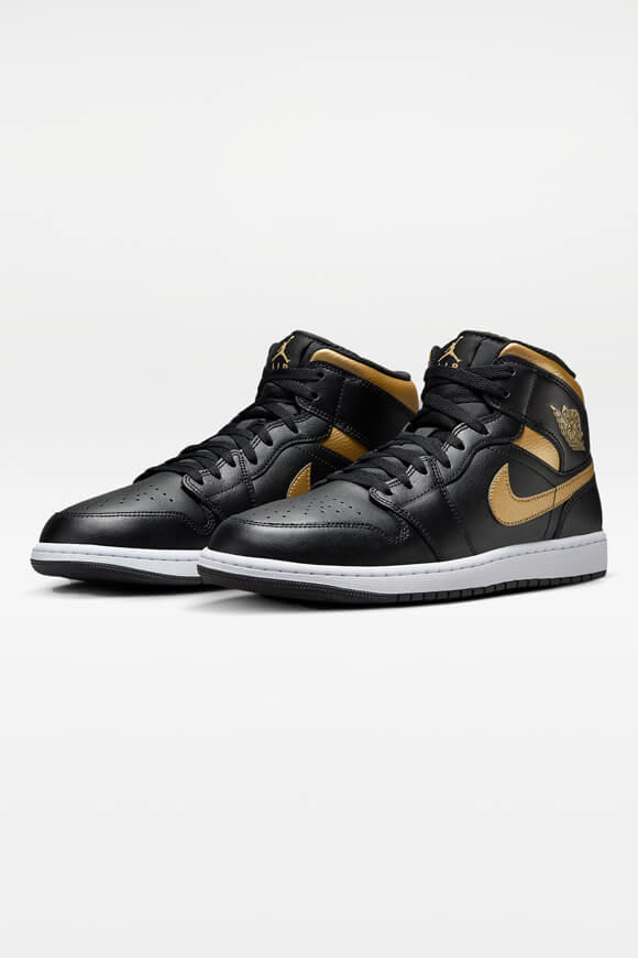 Jordan Air Jordan 1 Sneaker | Black + Metallic Gold + White | Herren  | EU41 von Jordan