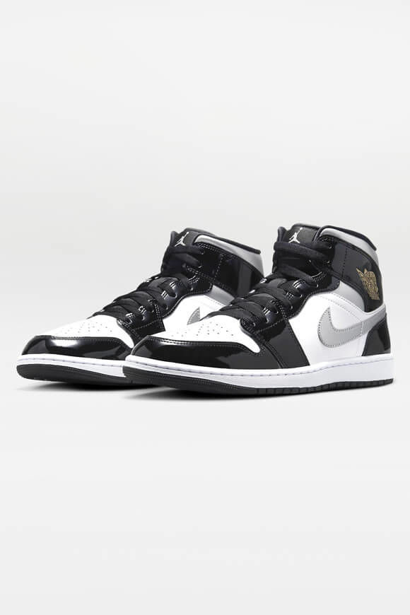 Jordan Air Jordan 1 Sneaker | Black + Metallic Silver + White | Herren  | EU41 von Jordan