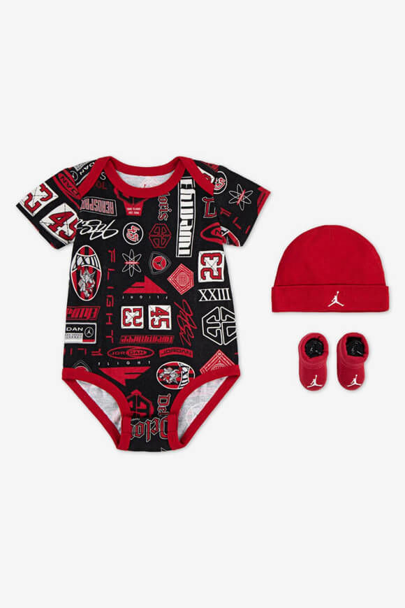 Jordan Baby-Set | Black + Varsity Red | Baby  | 0-6m von Jordan