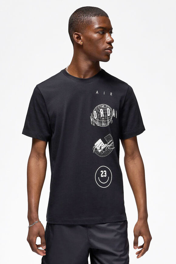 Jordan Brand Air T-Shirt | Black + White | Herren  | L von Jordan