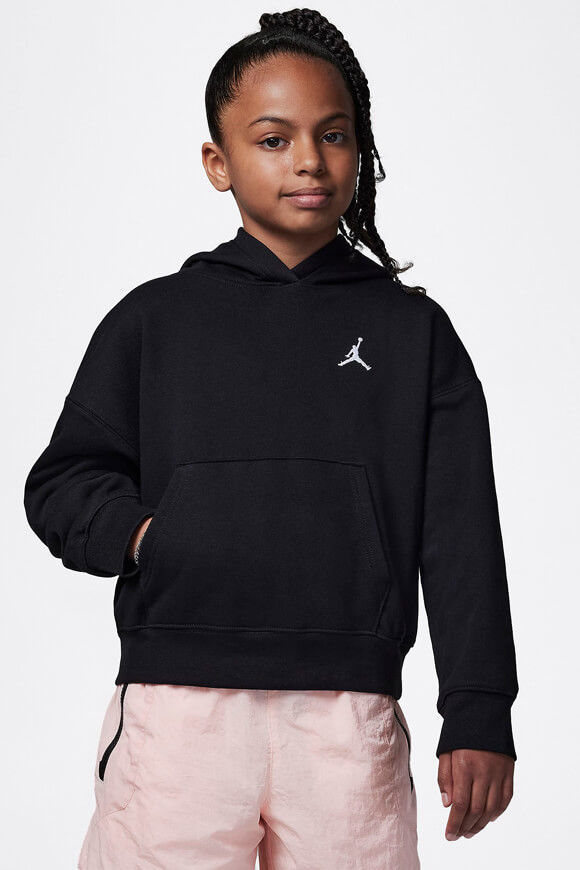 Jordan Brooklyn Kapuzensweatshirt | Black + White | Mädchen  | L von Jordan