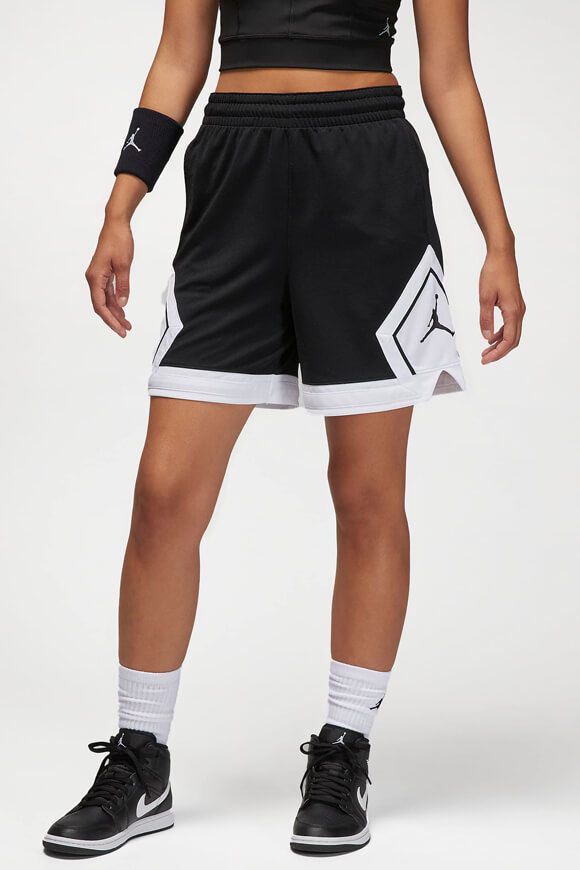 Jordan Diamond Mesh Shorts | Black + White | Damen  | M von Jordan