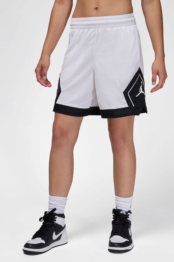 Jordan Diamond Mesh Shorts | White + Black | Damen  | M von Jordan