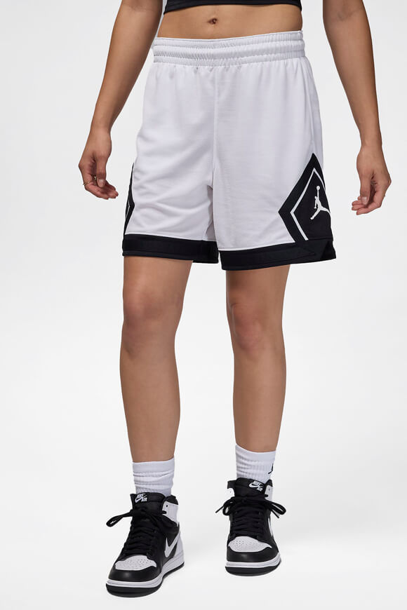 Jordan Diamond Mesh Shorts | White + Black | Damen  | M von Jordan