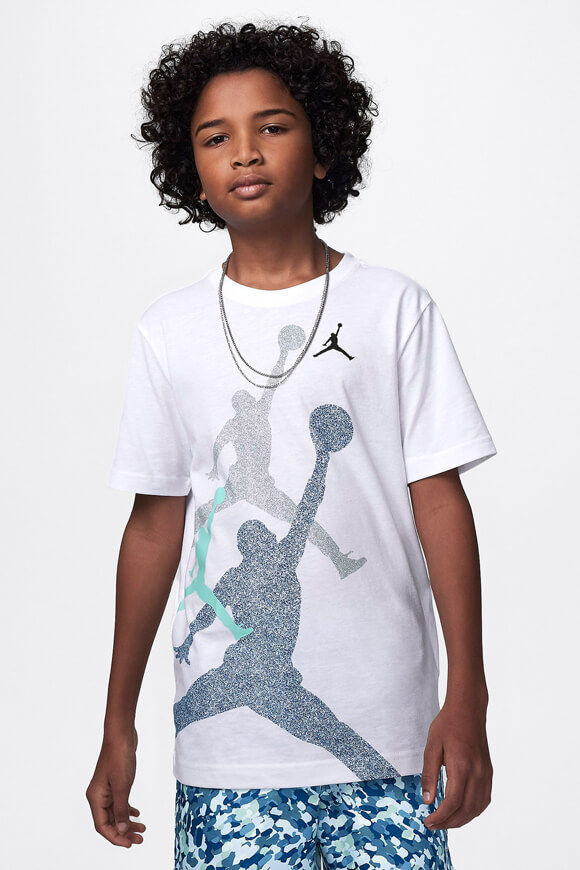 Jordan Gradient Stacked T-Shirt | Industrial Blue | Jungen  | M von Jordan