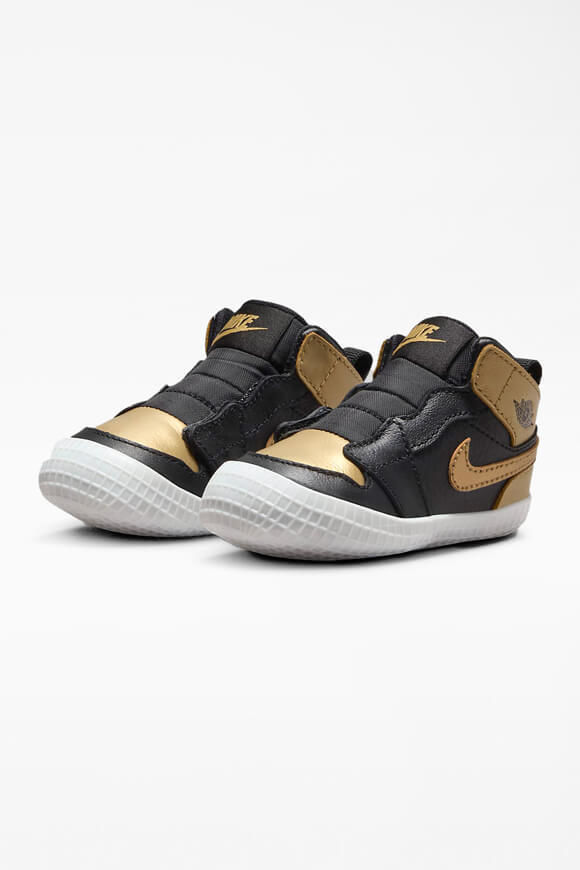 Jordan Jordan 1 Baby Sneaker | Black + Metallic Gold | Baby  | EU16 von Jordan