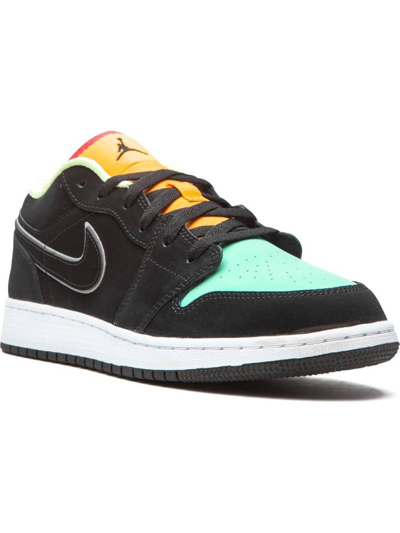 Jordan Kids Jordan 1 Low SE "Aurora Green" sneakers - Black von Jordan Kids