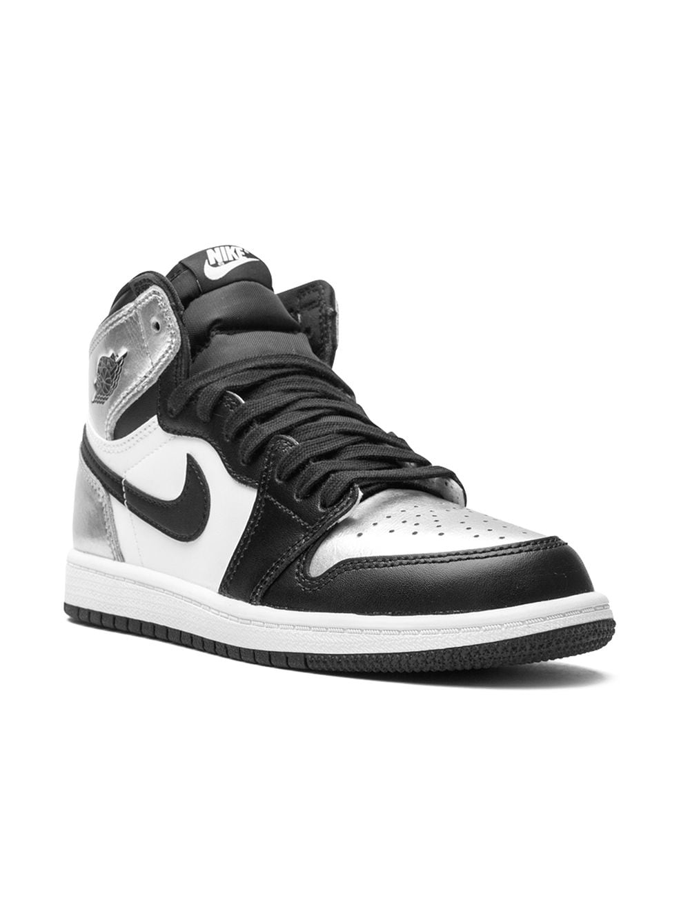 Jordan Kids Jordan 1 Retro High "Silver Toe" sneakers - Black von Jordan Kids