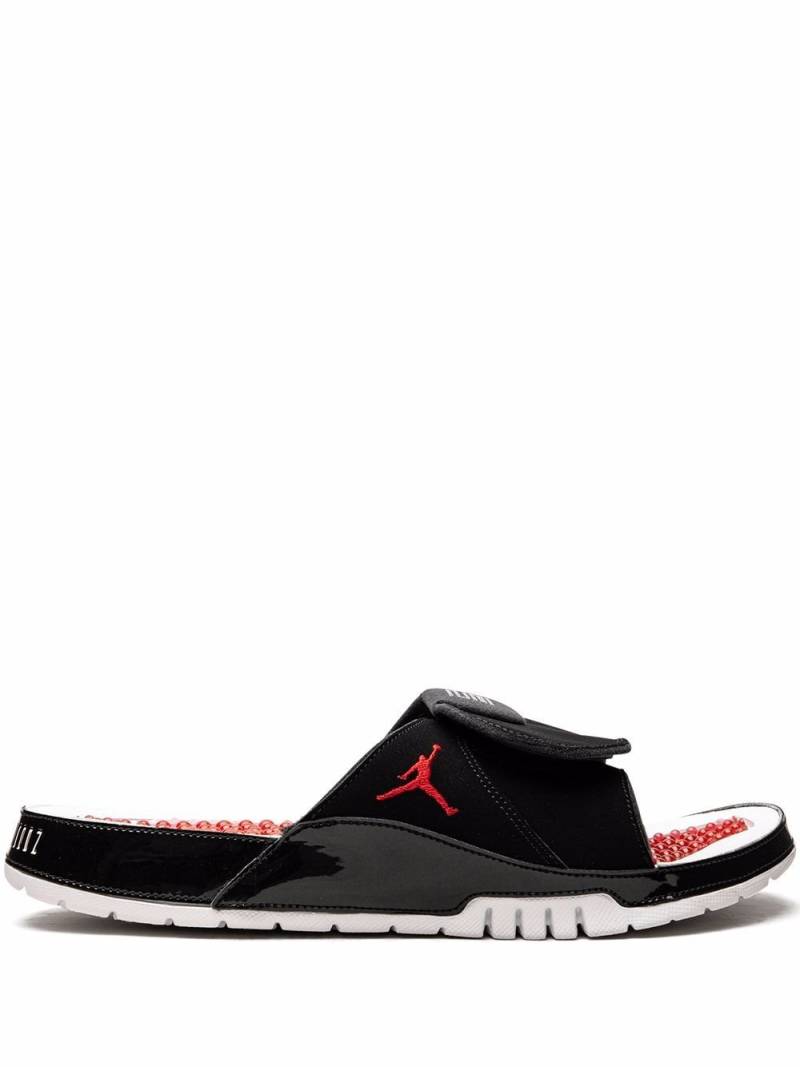 Jordan Hydro XI Retro "Bred" slides - Black von Jordan