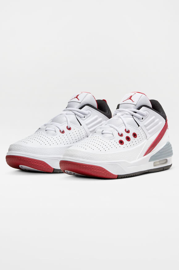 Jordan Jordan Max Aura 5 Sneaker | White + Black + Varsity Red | Jungen  | EU36.5 von Jordan