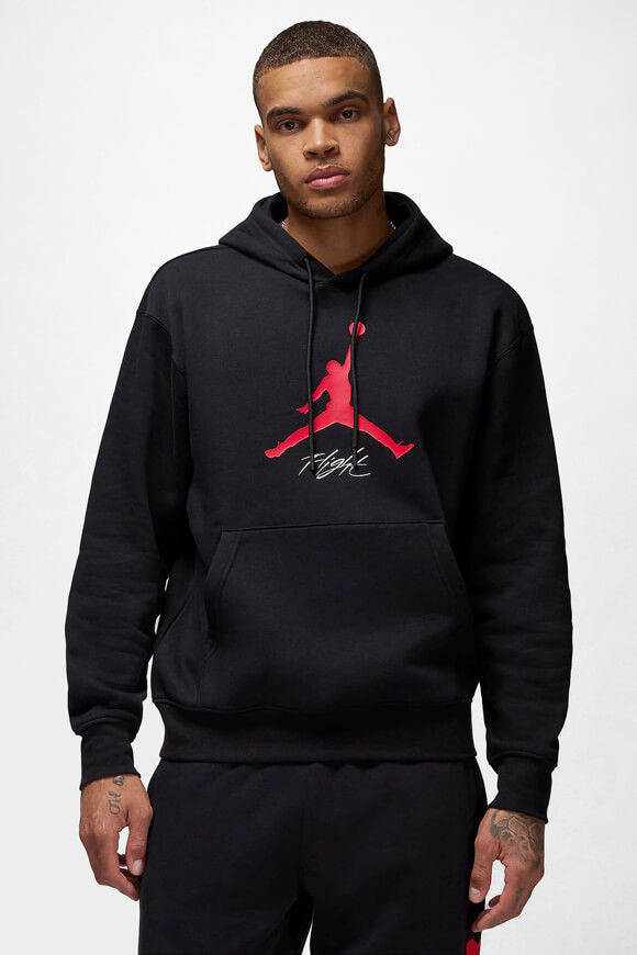 Jordan Kapuzensweatshirt | Black + Red | Herren  | L von Jordan