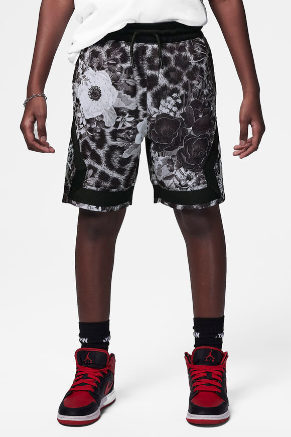 Jordan MJ Diamond Mesh Shorts | Black + Smoke Grey | Jungen  | L von Jordan