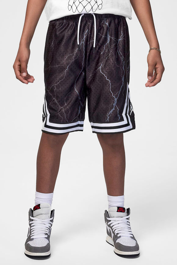 Jordan MJ Diamond Mesh Shorts | Black + White | Jungen  | L von Jordan