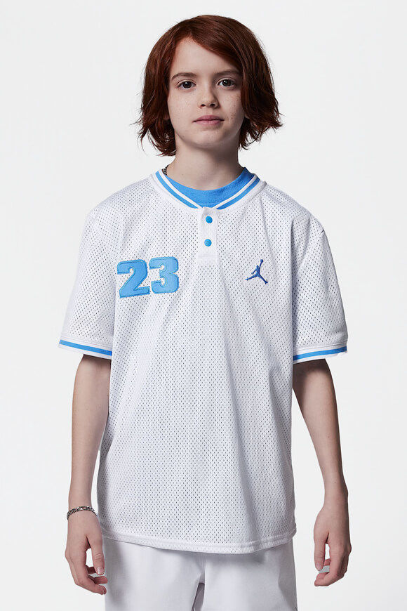 Jordan Mesh T-Shirt | White + Blue | Jungen  | L von Jordan