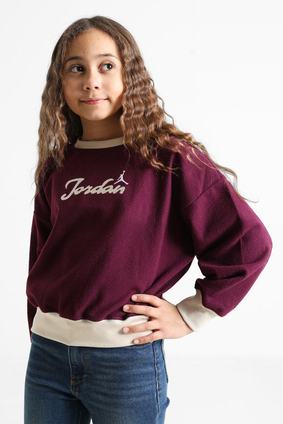 Jordan Meta-Enchantment Cosy Fleece Sweater | Bordeaux | Mädchen  | M von Jordan