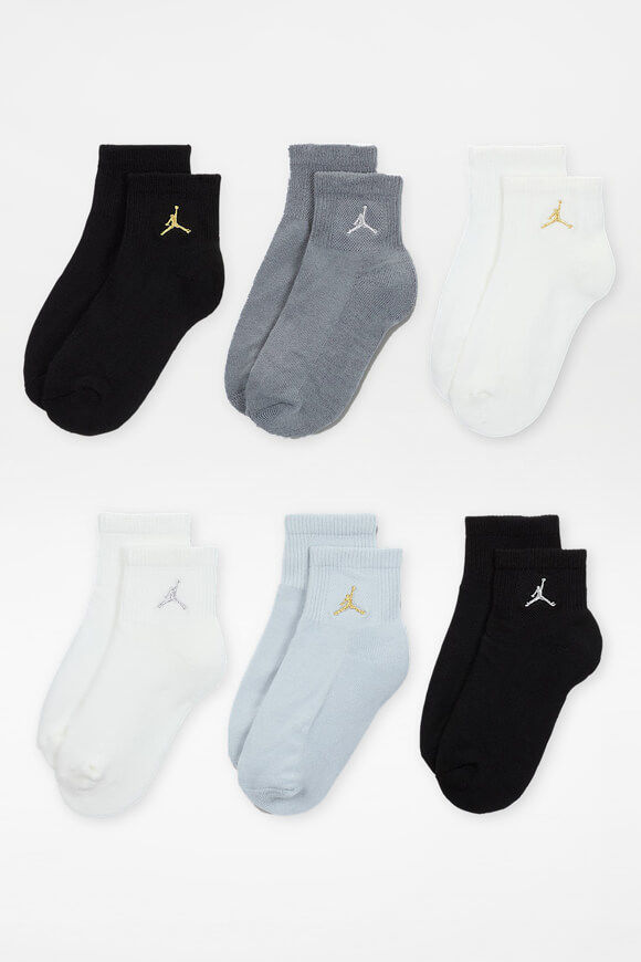 Jordan Everyday Essentials Sechserpack Socken | Black + Sail | Jungen | EU35-37.5 Jordan Everyday Essentials Sechserpack Socken | Black + Sail | Jungen | EU35-37.5 von Jordan