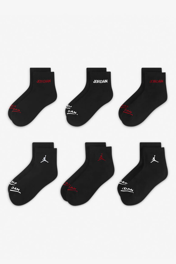 Jordan Sechserpack Socken | Schwarz | Jungen  | EU35-37.5 von Jordan