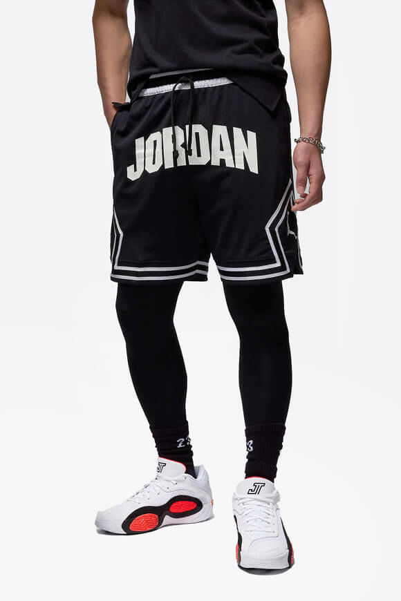 Jordan Sport Diamond Mesh Shorts | Black + White | Herren  | L von Jordan