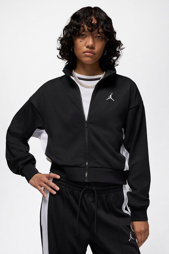 Jordan Oversize Trainingsjacke | Black + White | Damen  | M von Jordan