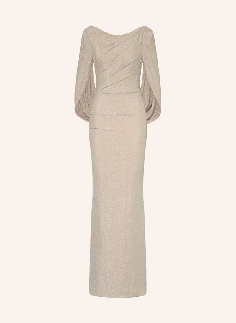 Joseph Ribkoff Signature Abendkleid Mit Glitzergarn beige von Joseph Ribkoff SIGNATURE