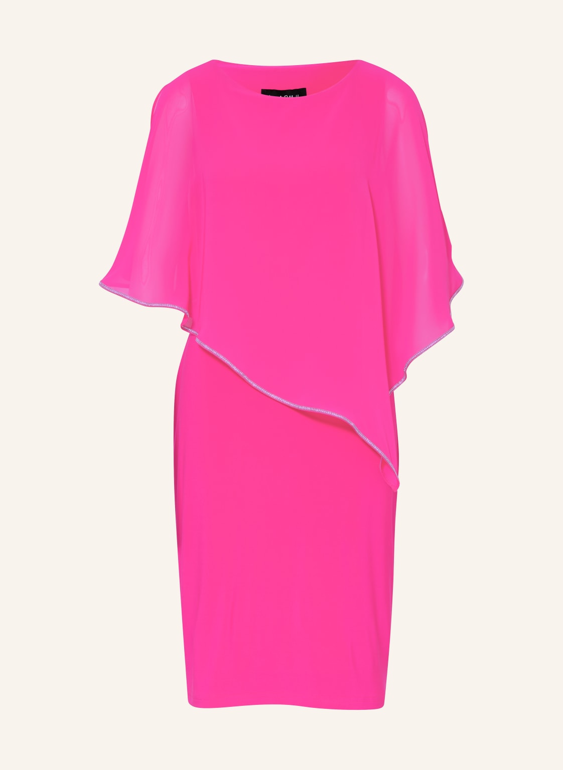 Joseph Ribkoff Signature Cocktailkleid Im Materialmix Mit Schmucksteinen pink von Joseph Ribkoff SIGNATURE