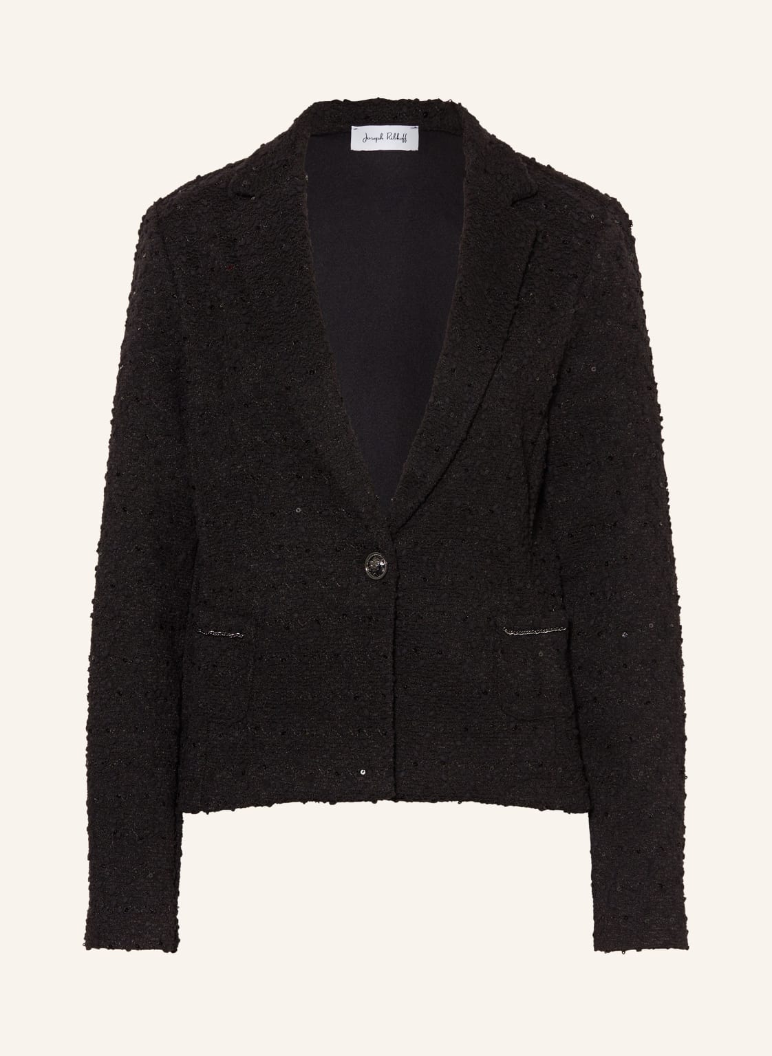 Joseph Ribkoff Bouclé-Blazer Mit Pailletten schwarz von Joseph Ribkoff