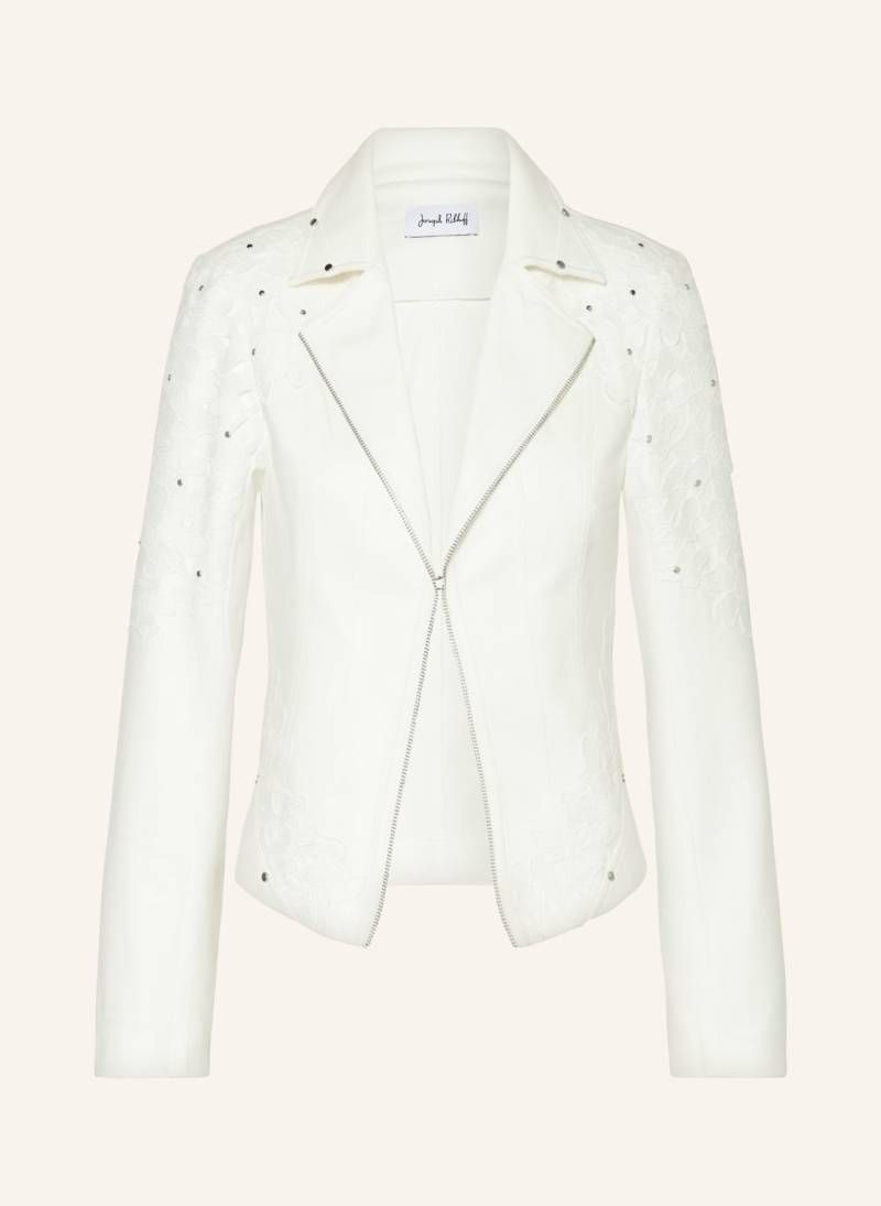 Joseph Ribkoff Jacke Mit Spitze Und Nieten weiss von Joseph Ribkoff