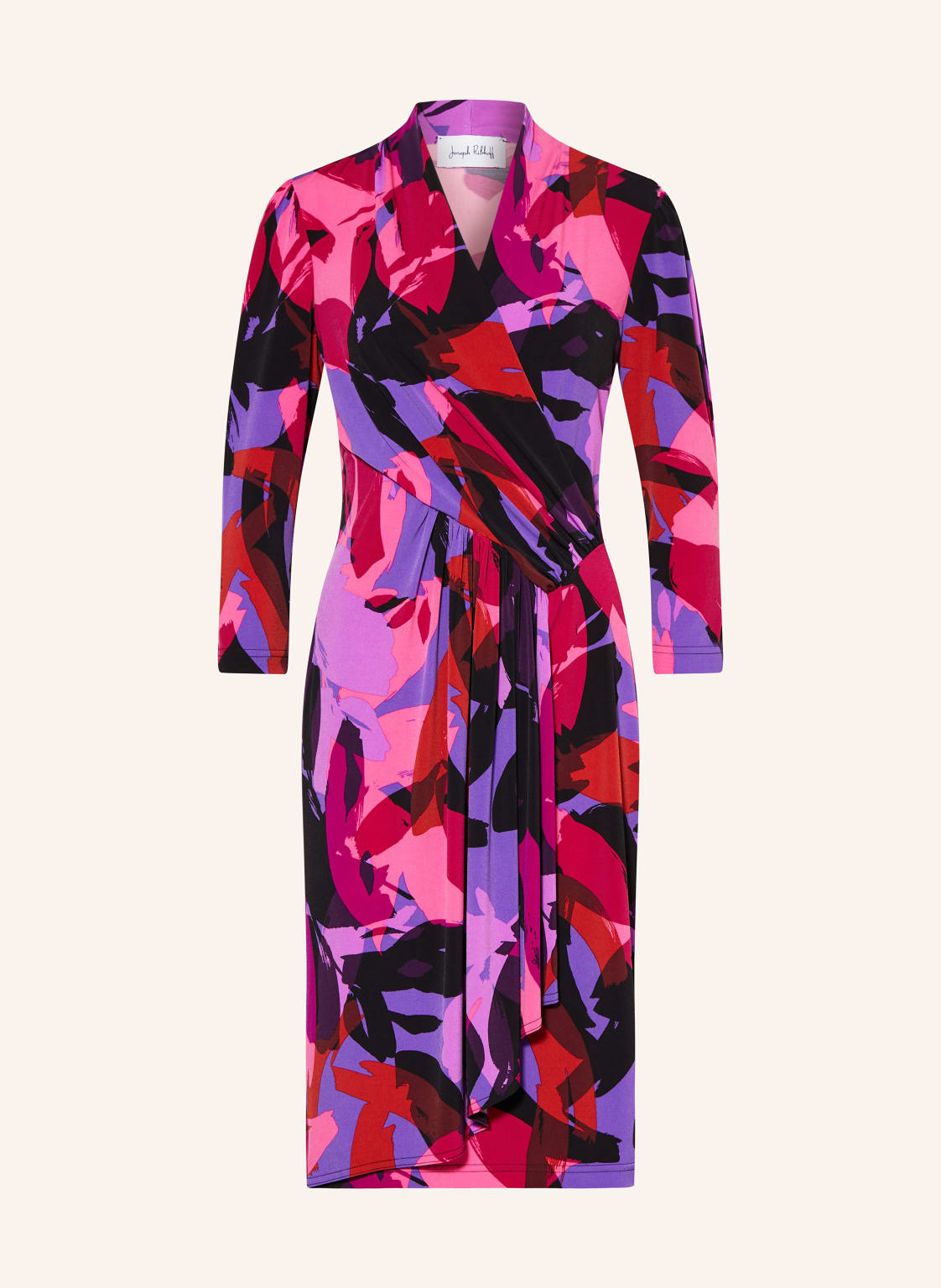 Joseph Ribkoff Jerseykleid In Wickeloptik Mit 3/4-Arm pink von Joseph Ribkoff