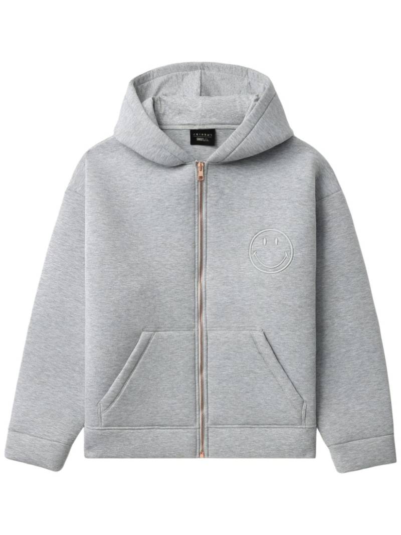 Joshua Sanders Smiley zip-up hoodie - Grey von Joshua Sanders