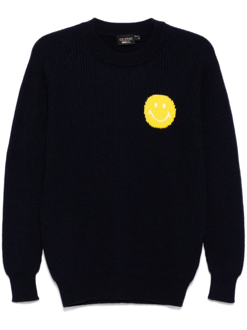 Joshua Sanders fisherman's smile crew-neck jumper - Blue von Joshua Sanders