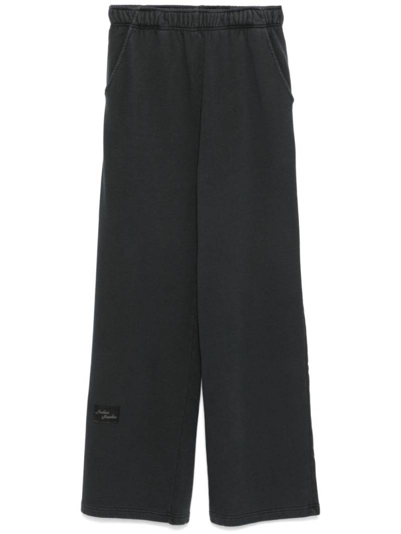 Joshua Sanders flocked-slogan track pants - Black von Joshua Sanders