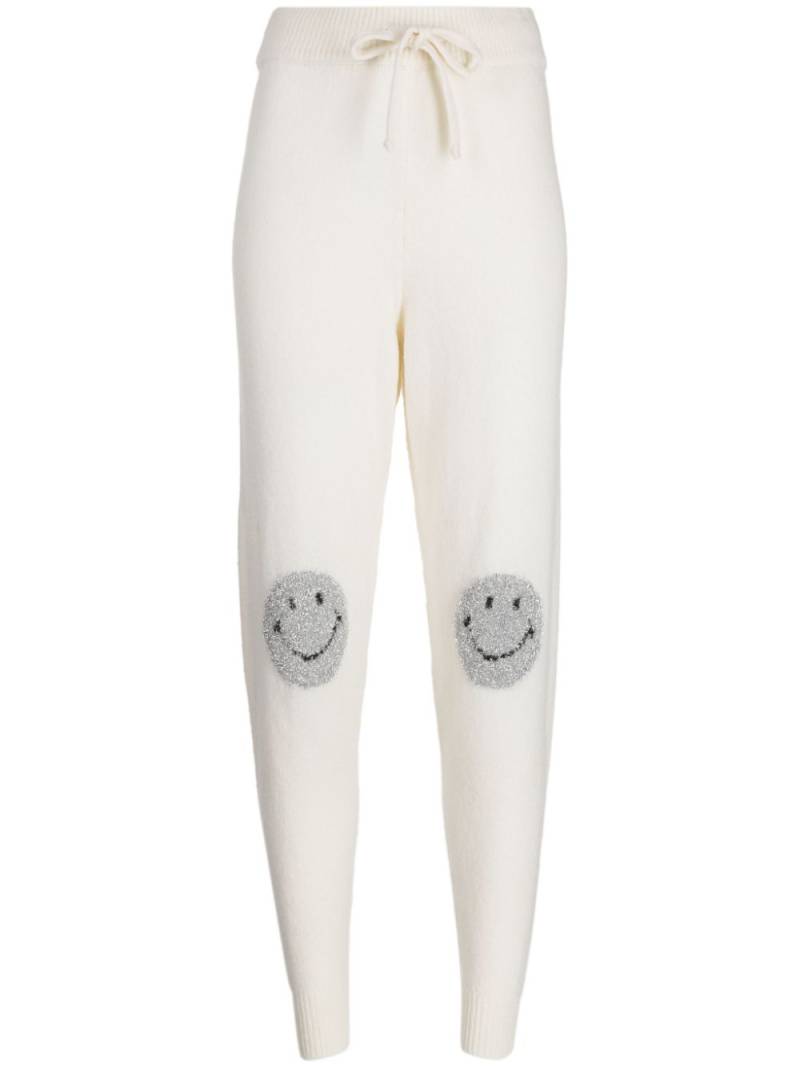 Joshua Sanders lurex-detail merino wool-blend trousers - White von Joshua Sanders